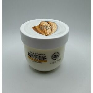 The Body Shop Almond Milk Body Yogurt, Vegan, 6.98 oz, 90% Full
